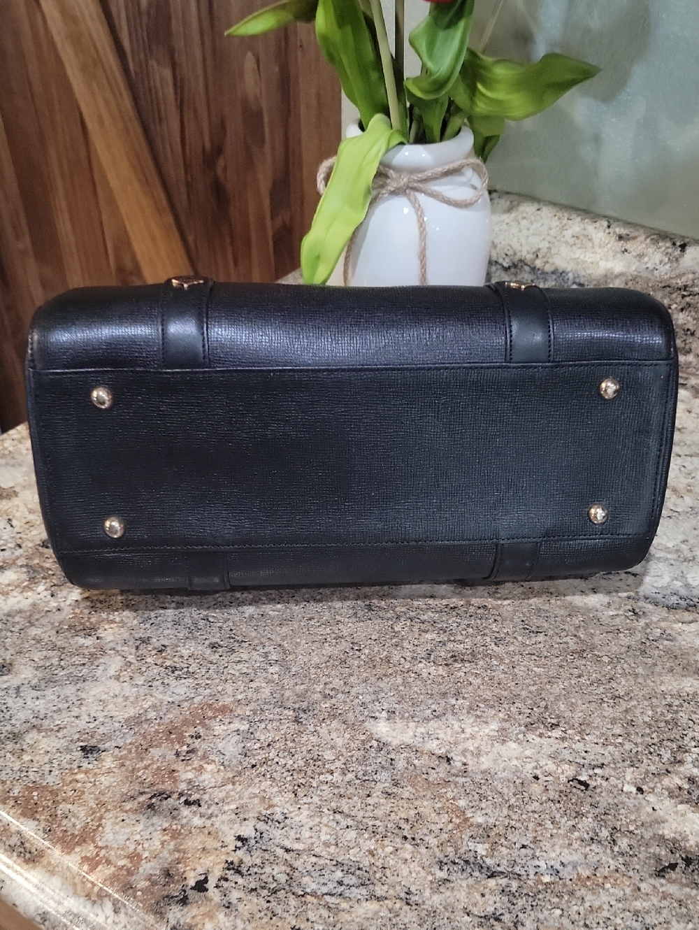 🌵MCM München Large BOSTON Shoulder Bag/Shoulder Bag - Black Textured Leather - Picture 10 of 14